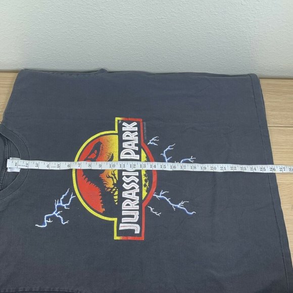 Rare Vintage Jurassic Park lightning T-shirt 1992 Size Adult XL Kanye AOP TAG - Picture 12 of 12